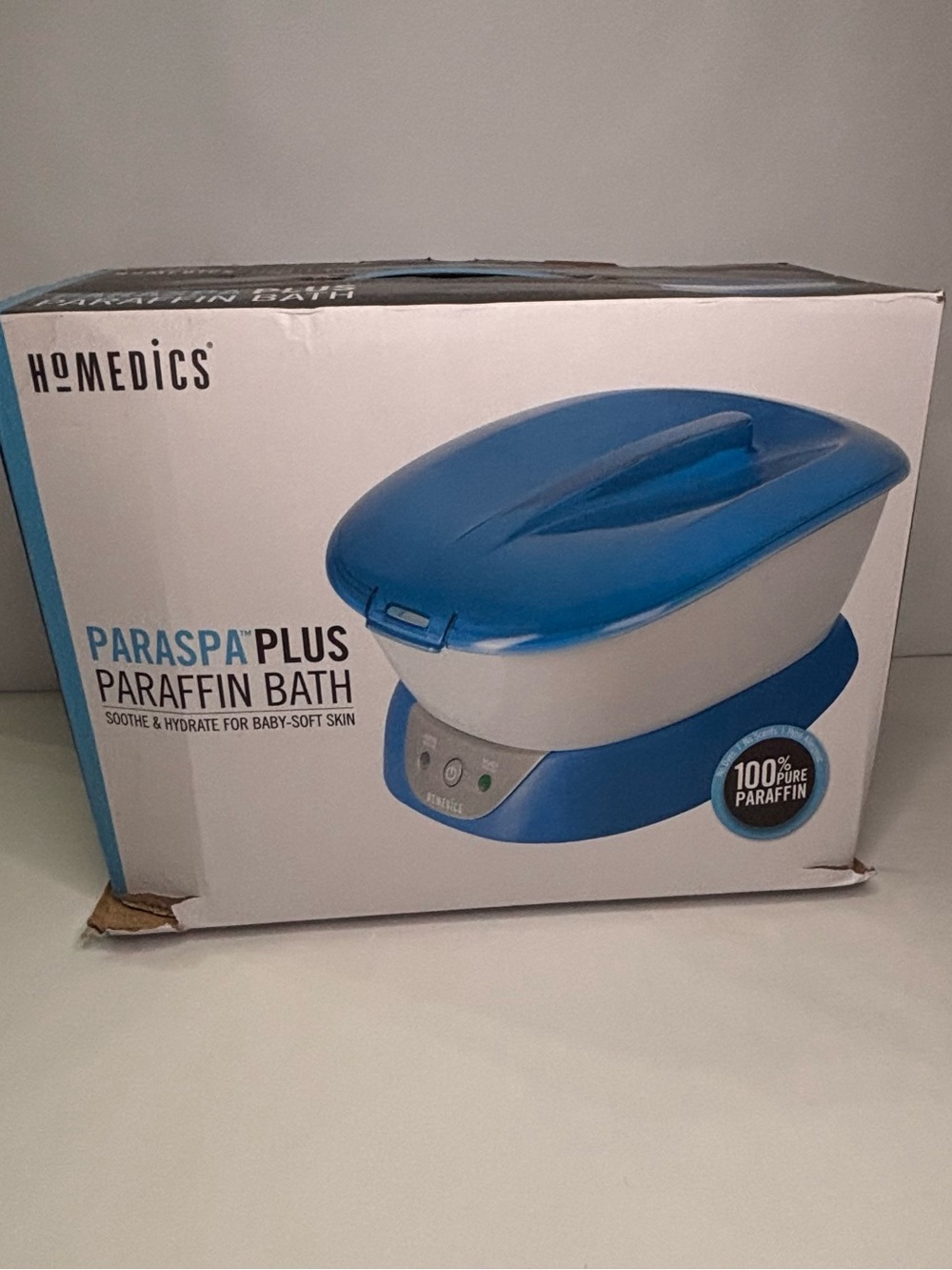 Homedics ParaSpa Plus Paraffin Bath - Blue and White